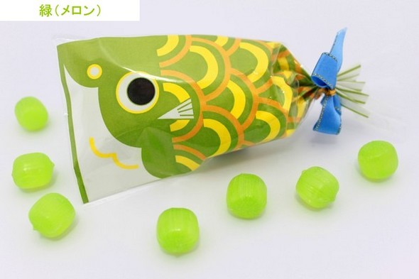 プチ京鯉のぼり　緑（メロン）